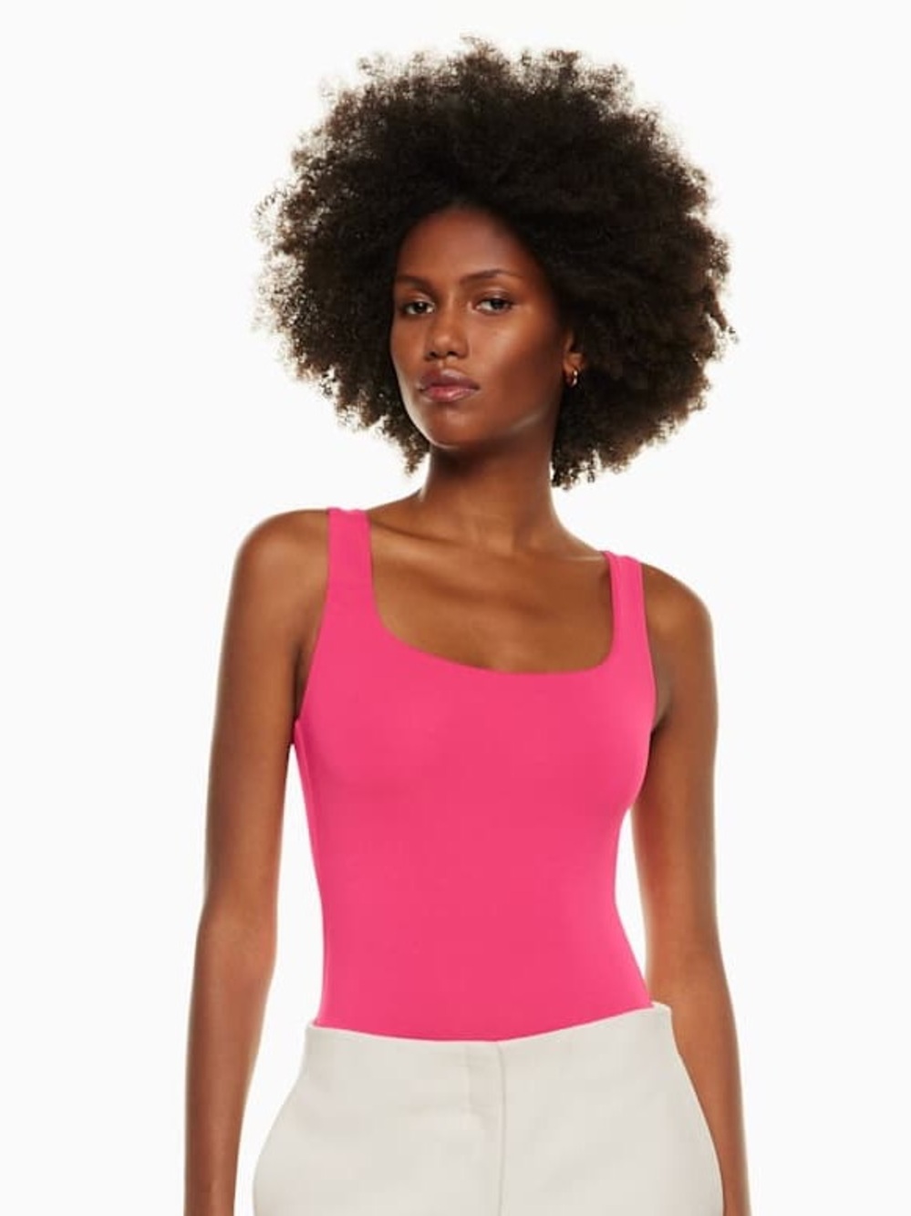 Aritzia Babaton size XS contour bodysuit Pink Scoop Neck Tank Top - Women